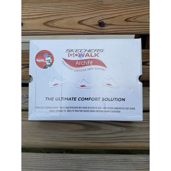 NEW--SKECHERS GO Walk Arch Fit Men's sz 12 Black Slip On Lightweight Comfortable - Picture 8 of 11